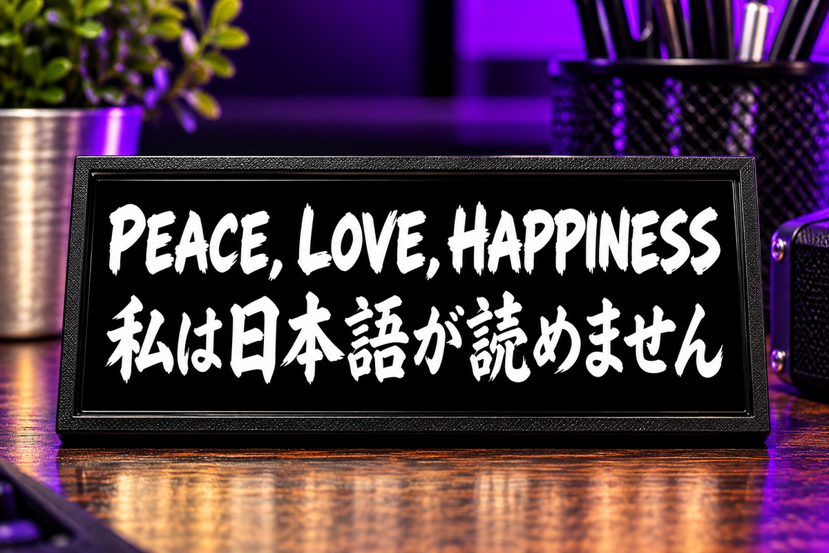 2 × 4 inch magnet — Peace Love Happiness – Black